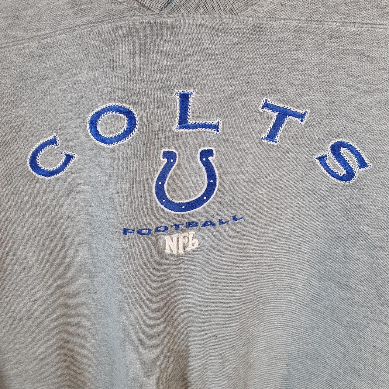 Vintage NFL Indianapolis Colts Sweatshirt Men’s M Grey Pullover Pro Sport USA