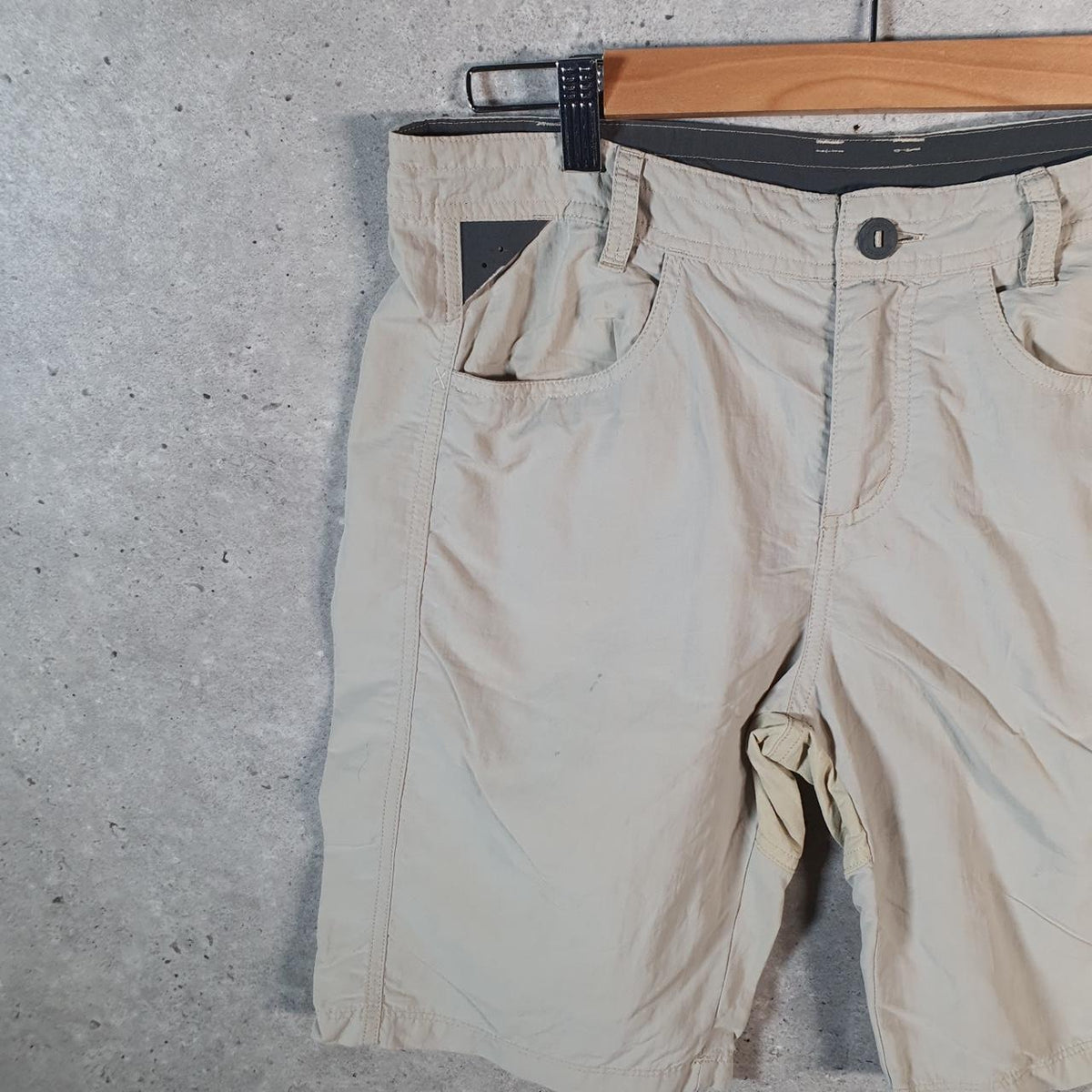Vintage Patagonia Tech Fishing Skort Shorts Jorts Cargo Womens Medium Brown Baggy Cotton A4771