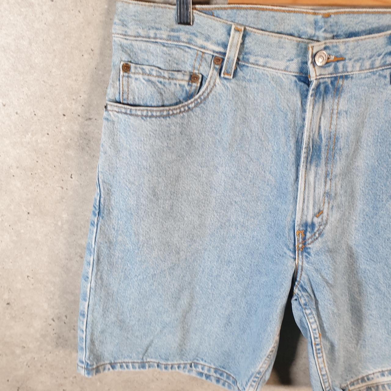 Vintage Levi’s 550 Baggy Shorts Jorts Cargo Mens W36 Blue Relaxed Denim