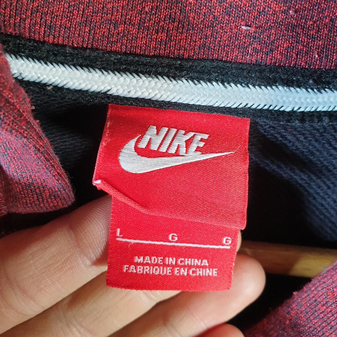 Vintage Nike Club Embroidered Hoodie Men’s Large Burgundy Swoosh Y2K Pullover