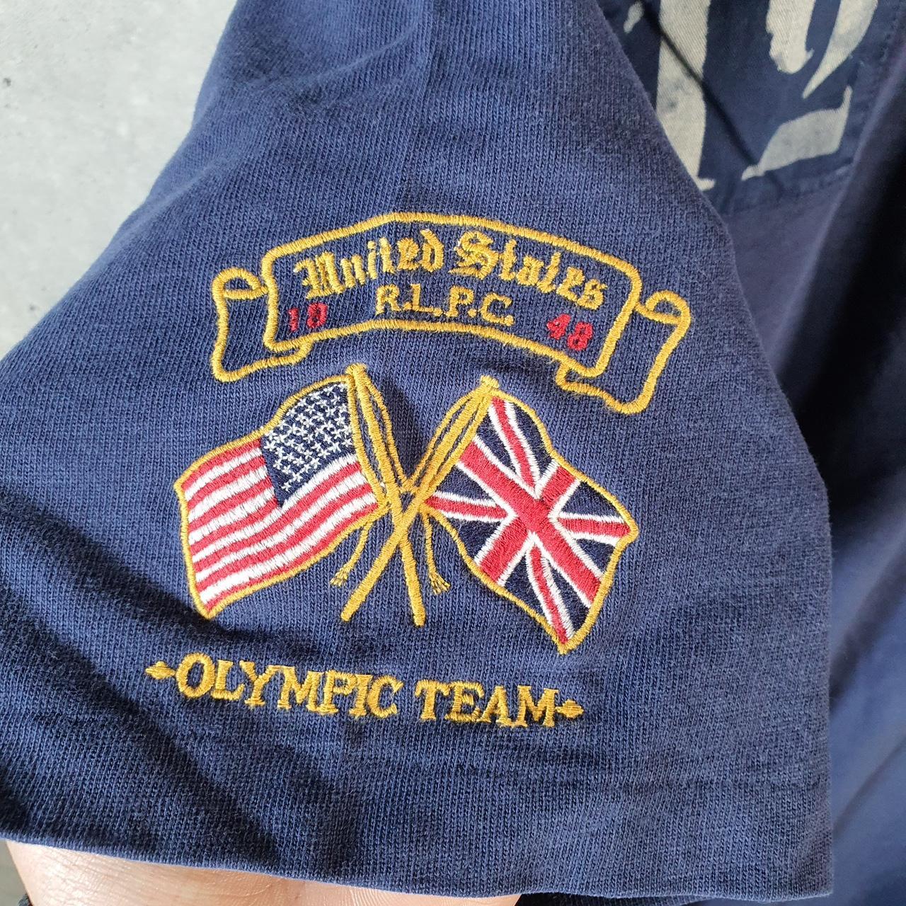 Vintage Ralph Lauren Polo Shirt USA Olympics Team 2012 Men’s XL Blue Pony