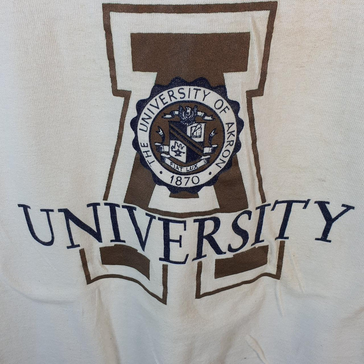 Vintage Champion Arkon University Spellout Logo Vest Men’s Large White USA Athletic