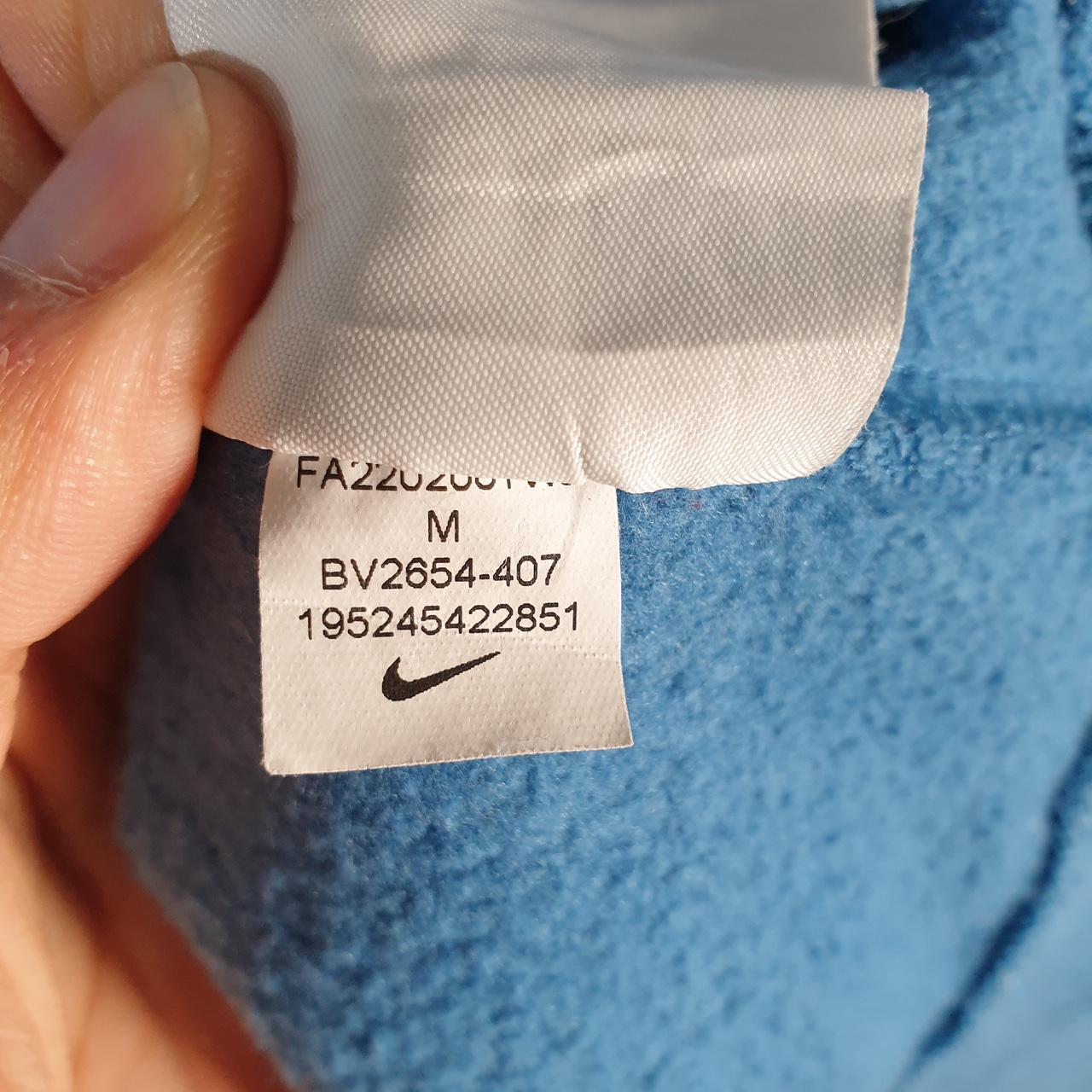 Vintage Nike Club Embroidered Hoodie Men’s Medium Blue Swoosh Y2K Pullover