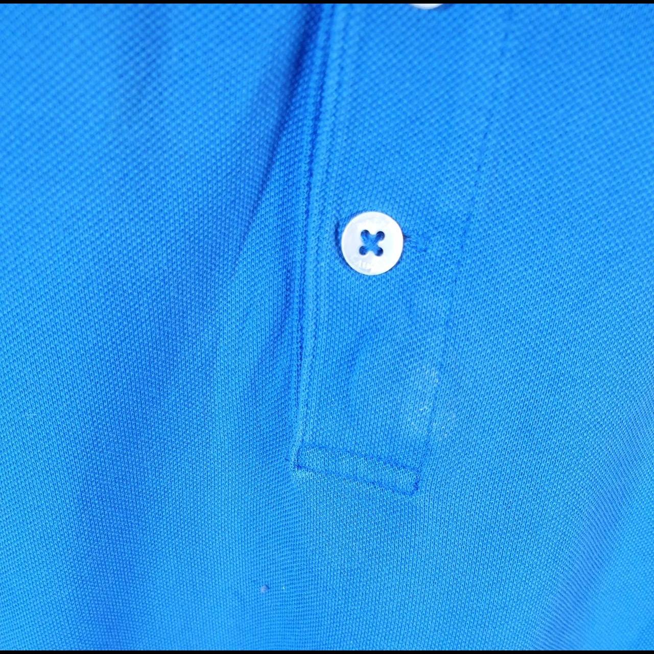 Vintage Ralph Lauren Polo Shirt Men’s XL Blue Stretch Mesh Embroidered Pony