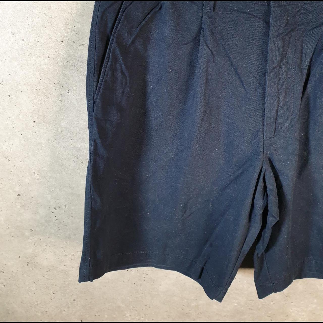 Vintage Dockers Chino Shorts Jorts Cargo Men’s W36 Navy Blue Baggy Cotton