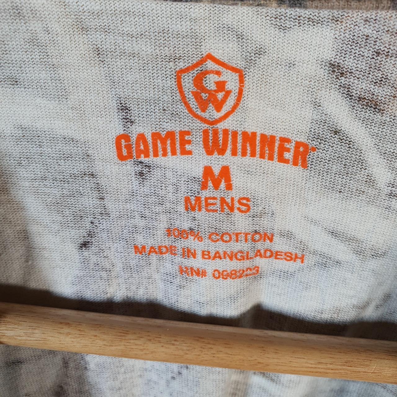 Vintage Game Winner RealTree Camoflauge T Shirt Mens M Camo Short Sleeve