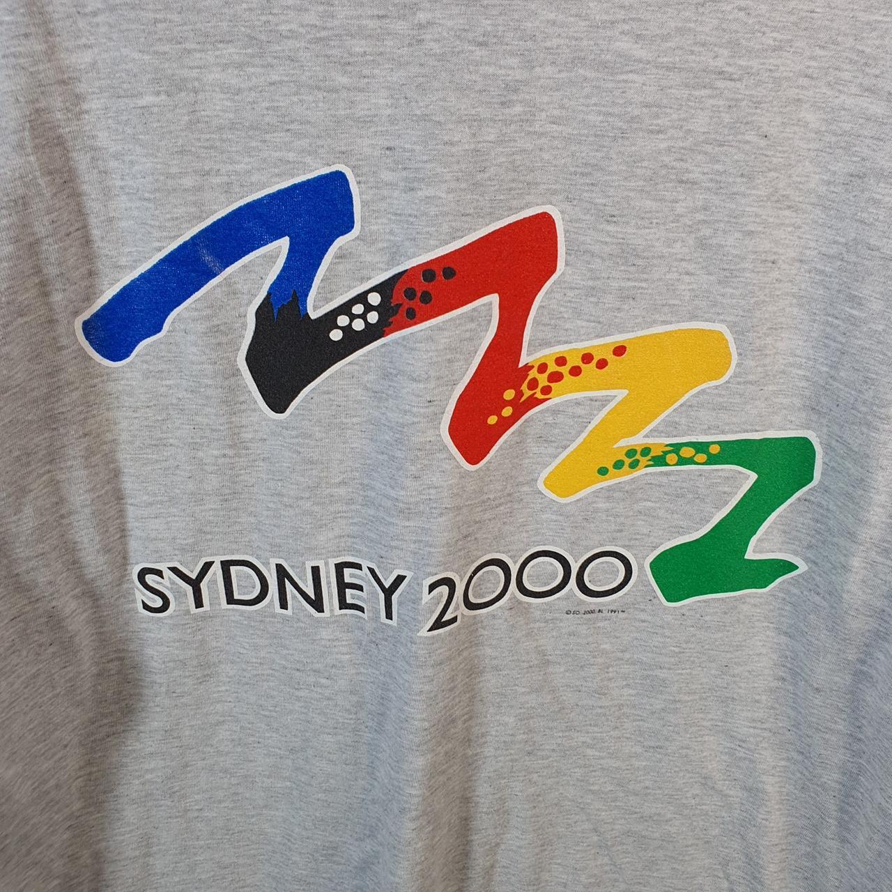 Vintage ISC Sydney 2000 1991 90s USA Single Stitch T Shirt Men’s Large Grey