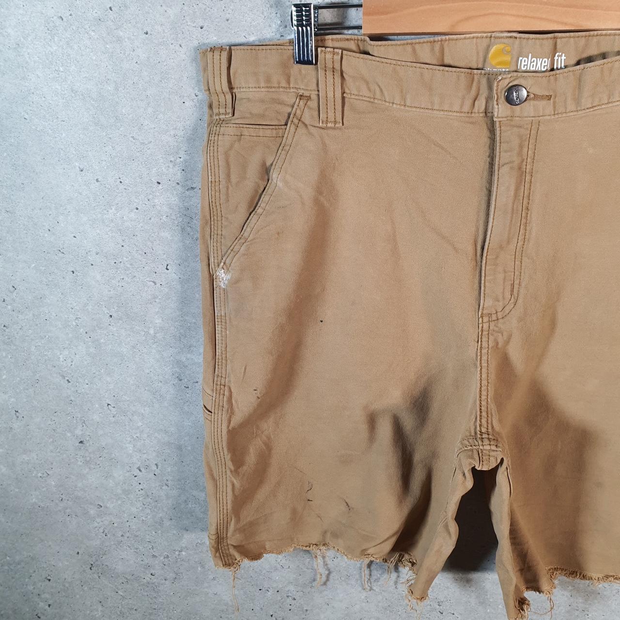 Vintage Carhartt Baggy Carpenter Shorts Jorts Cargo Men’s W40 Brown Relaxed Fit Workwear A4827