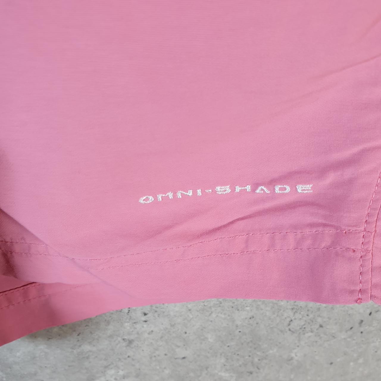 Vintage Columbia Performance Fishing Gear Shorts Womens XL Pink OmniShade