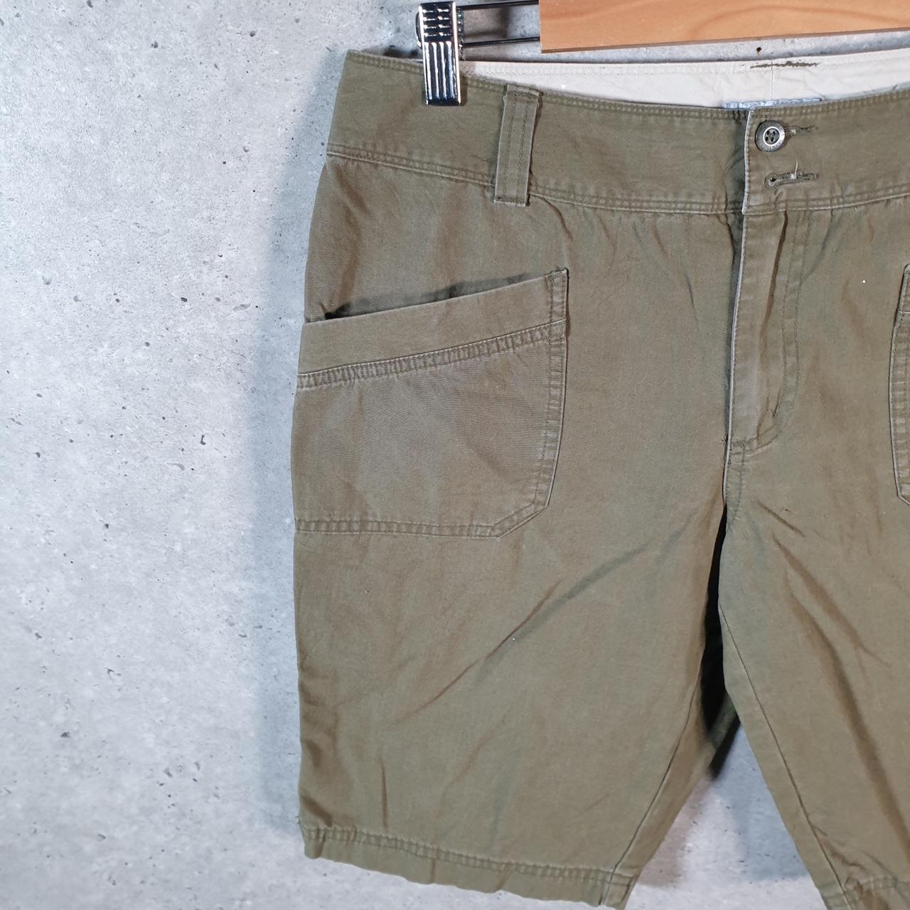 Vintage Columbia Cargo Shorts Womens UK10 Khaki Green Athletic Hiking