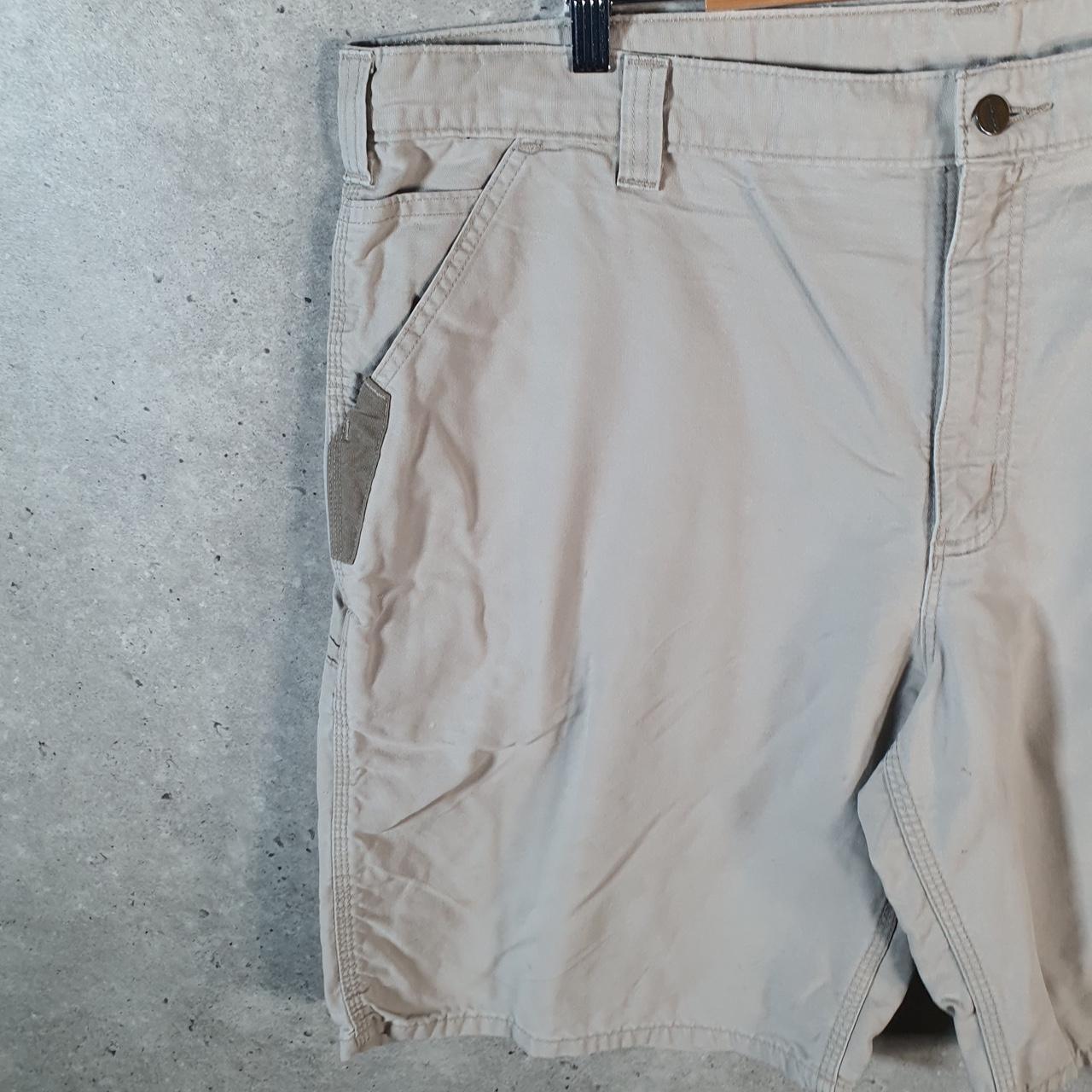 Vintage Carhartt Baggy Carpenter Shorts Jorts Cargo Men’s W42 Brown Relaxed Fit Workwear A4707