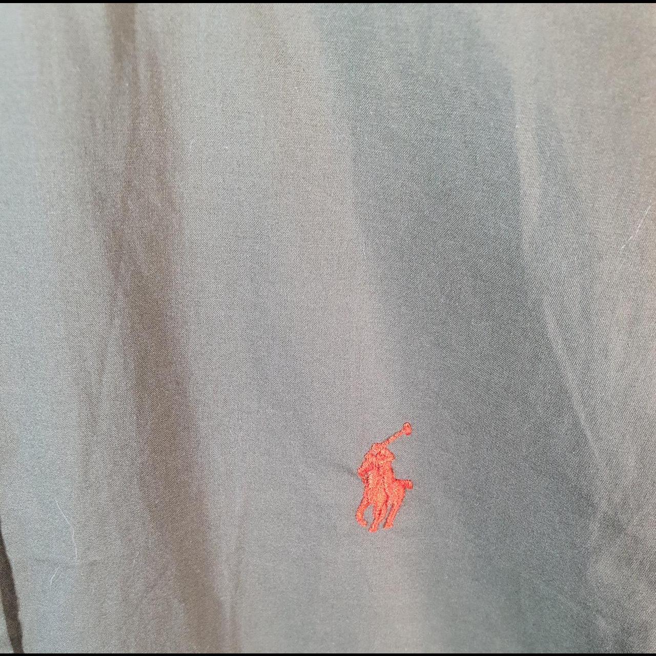 Vintage Ralph Lauren Button Down Shirt Men’s Small Green Slim Fit Cotton Stretch Pony