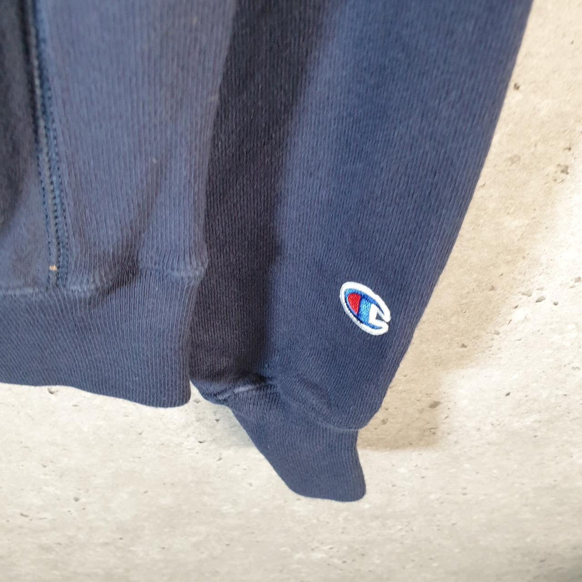 Vintage Champion Reverse Weave Sweatshirt Men’s Medium Navy Blue Pro Sport Pullover