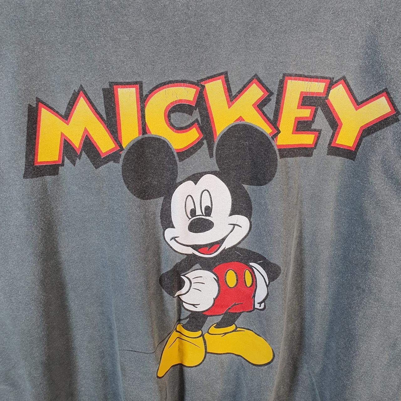 Vintage Disney Mickey Mouse 90s Graphic USA Single Stitch T Shirt Men’s 2XL Grey