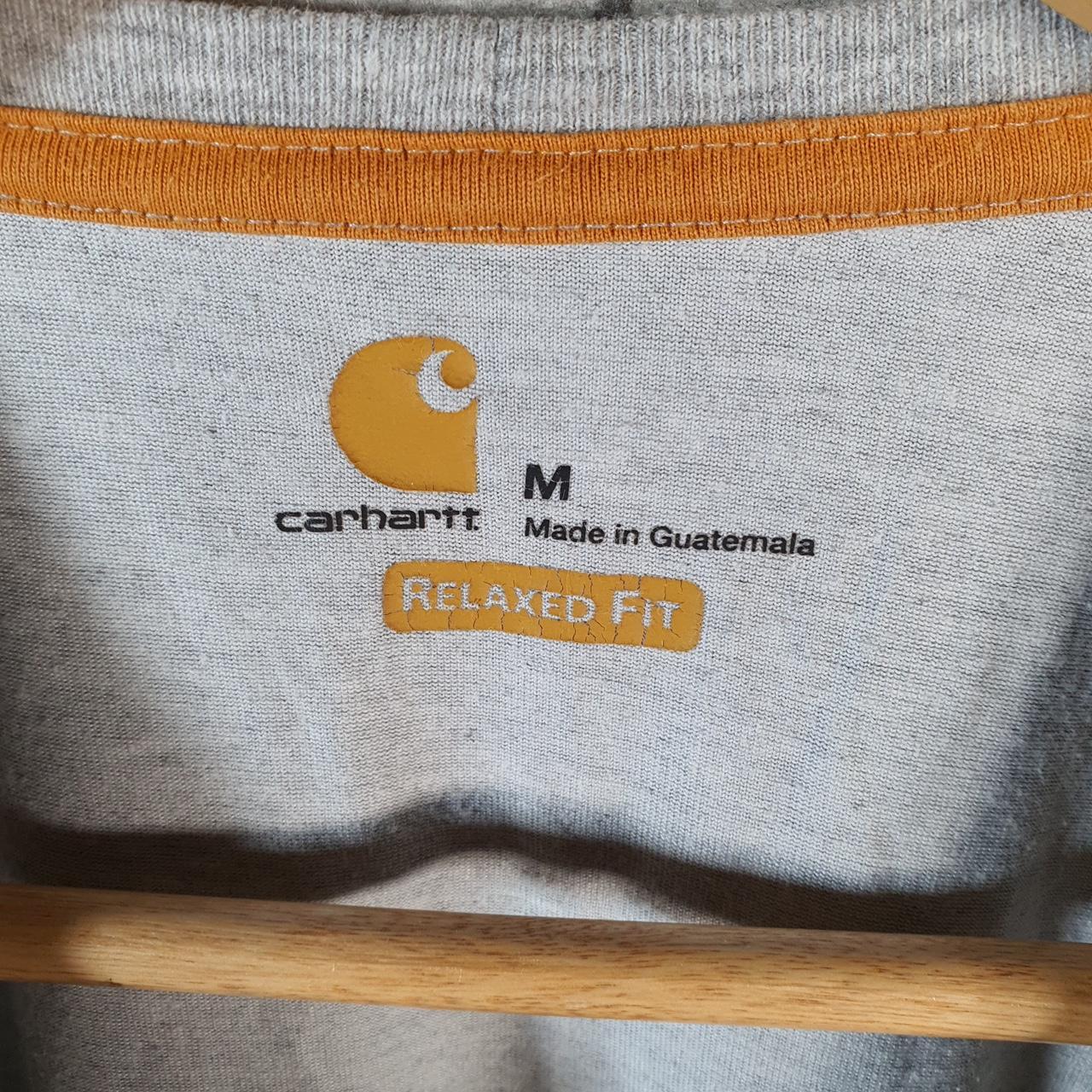 Vintage Carhartt Pocket T Shirt Men’s Medium Grey Workwear Chore Utility Relaxed Fit C9211