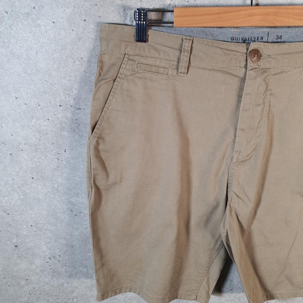 Vintage Quiksilver Chino Shorts Jorts Cargo Men’s W34 Brown Baggy Cotton