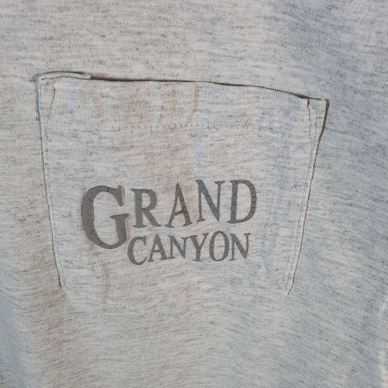 Vintage Long John Grand Canyon Arizona 90s USA Single Stitch T Shirt Men’s Medium Grey