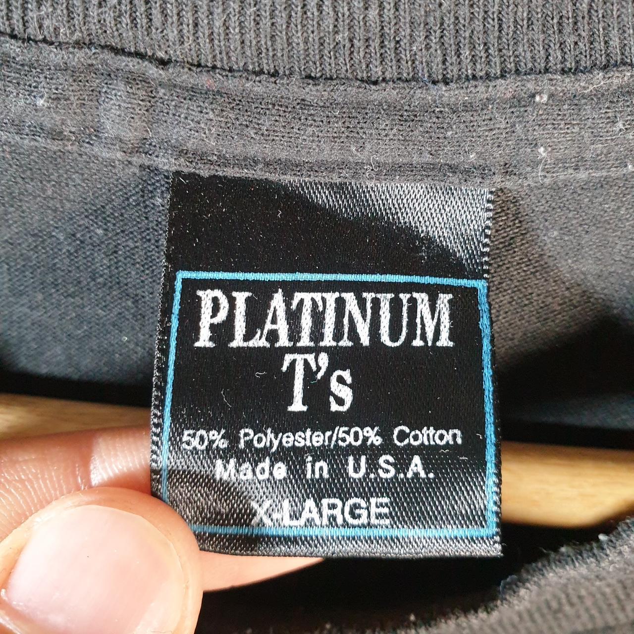 Vintage Platinum Ts Band Battle Montgomery 90s USA Single Stitch T Shirt Men’s XL Black