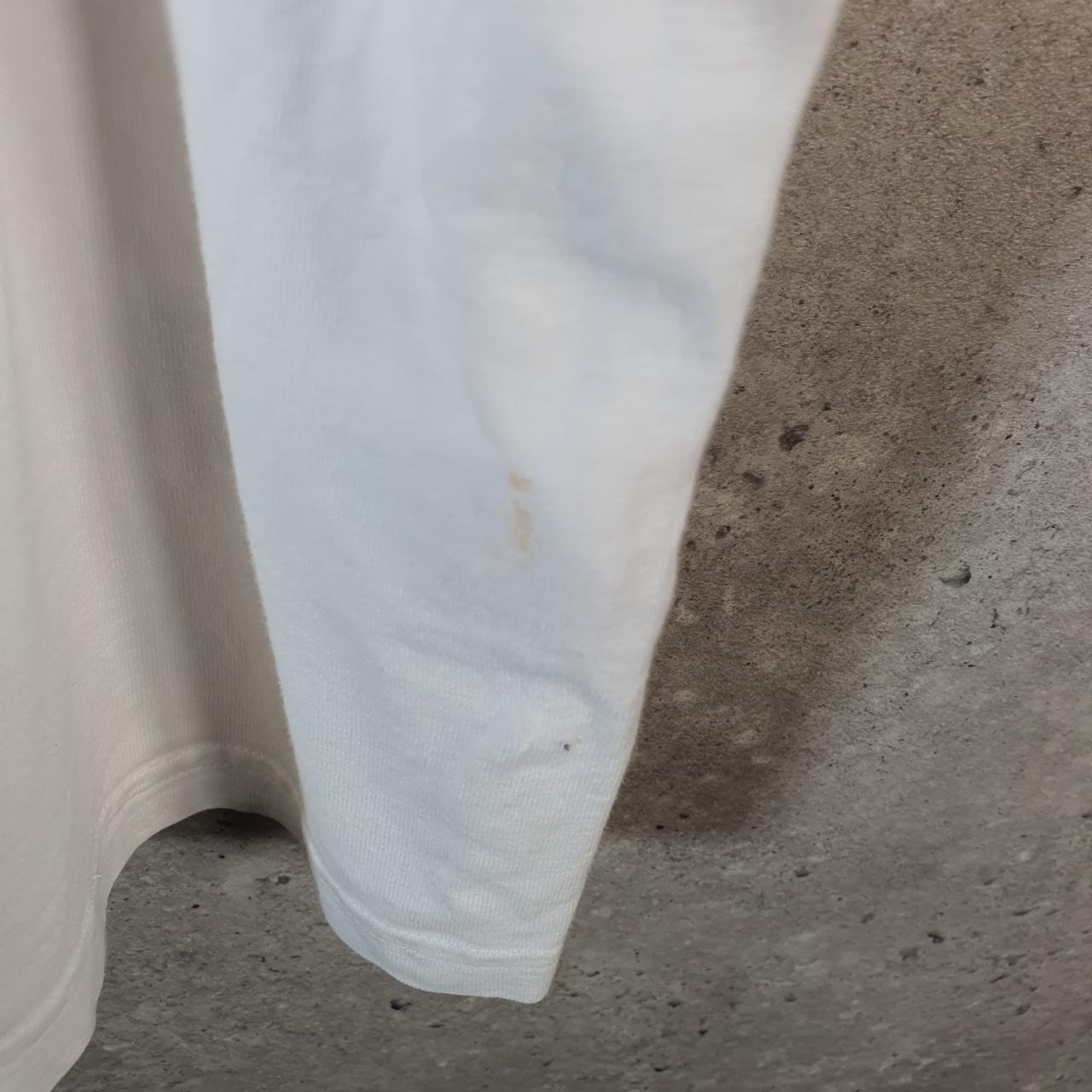 Vintage Adidas Spellout T Shirt Womens Large White Three Stripes Logo