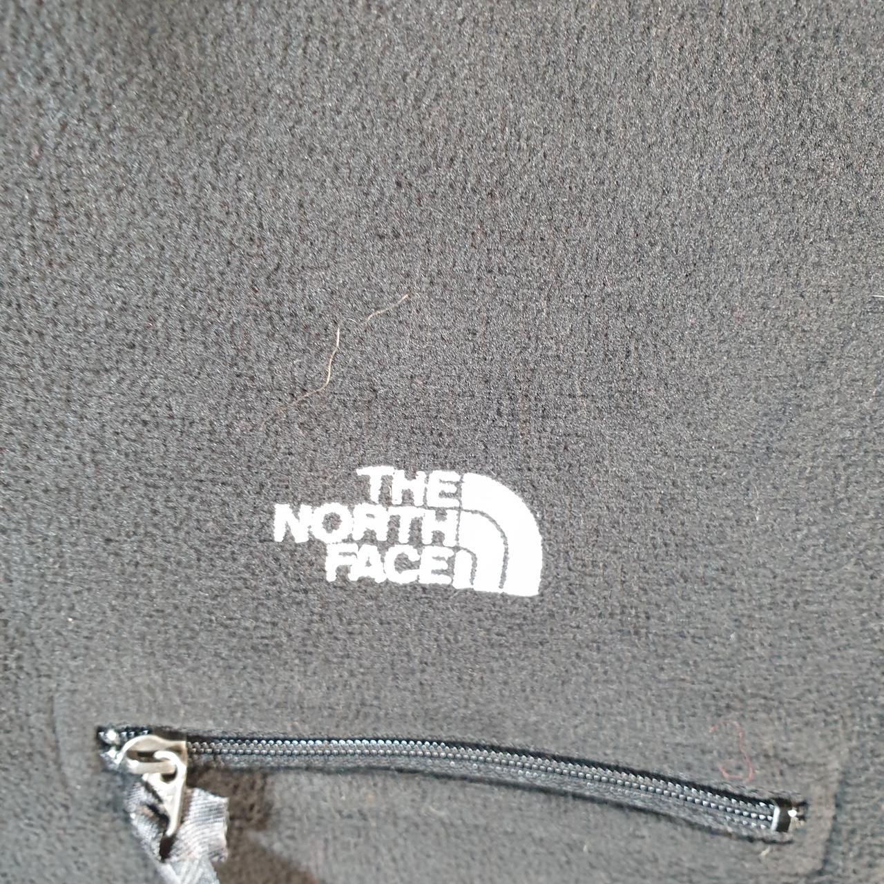 Vintage The North Face TNF Fleece Sweatshirt Mens 1/4 Zip Medium Black Pullover Logo