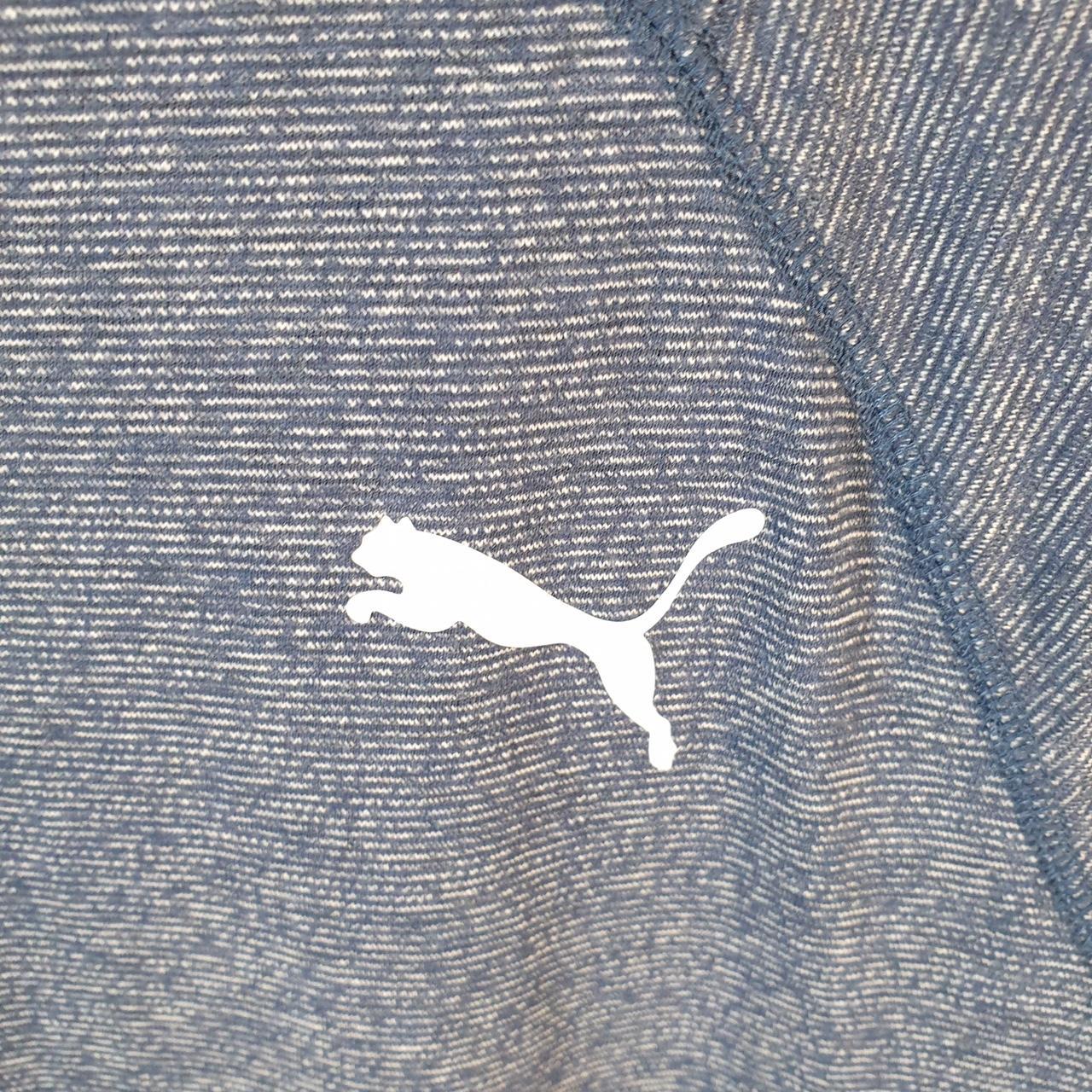 Vintage Puma Spellout T Shirt Mens Medium Grey Sports Logo Athletic