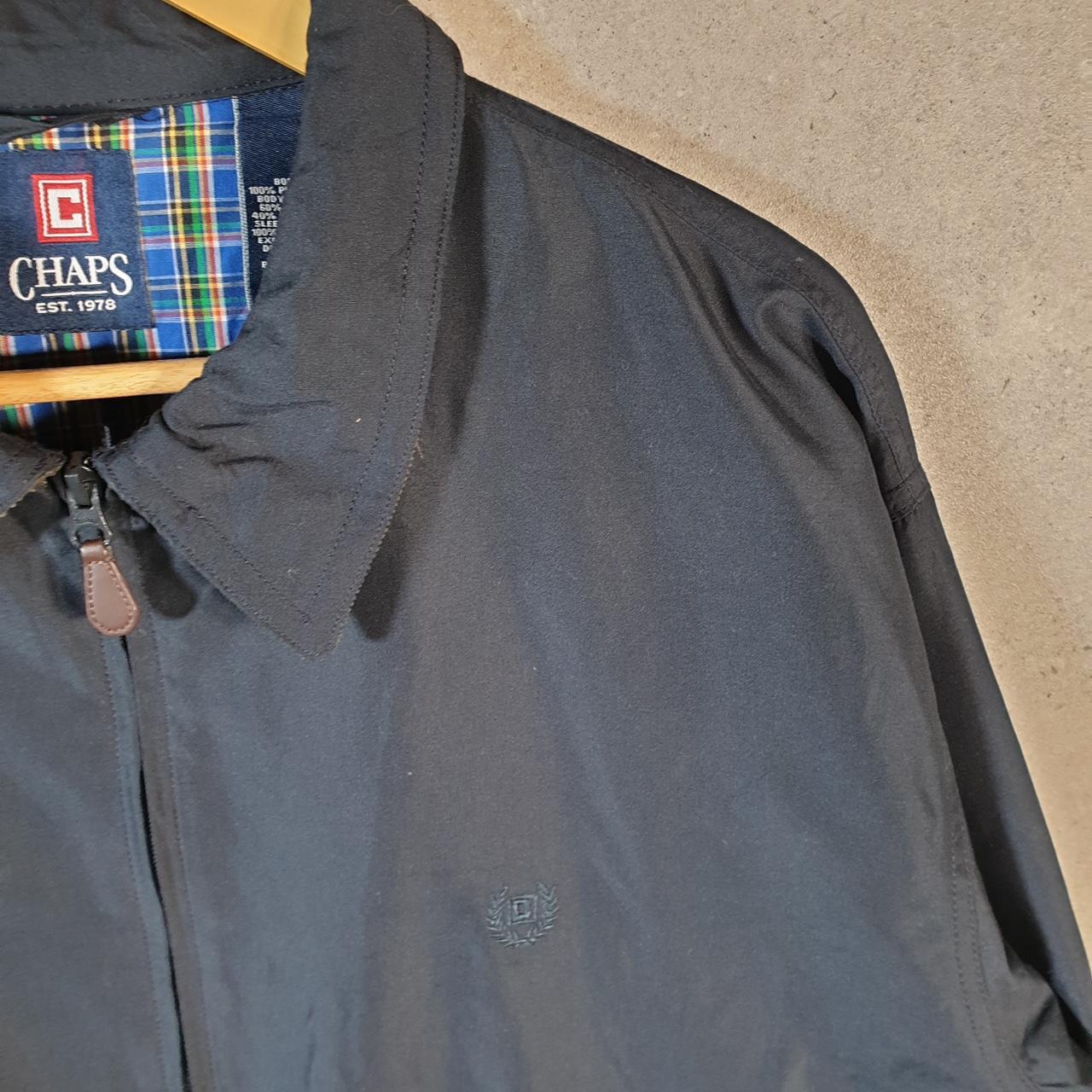 Vintage Chaps Ralph Lauren Polo Harrington Bomber Jacket Men’s XL Black Full Zip