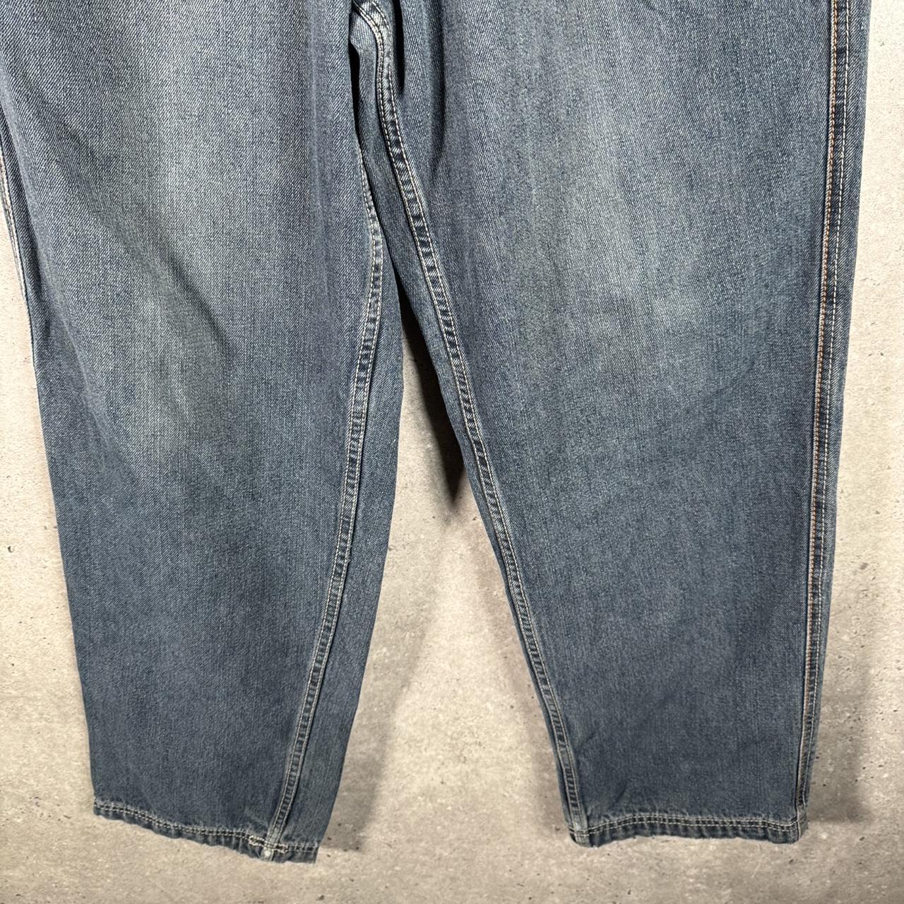 Vintage Makaveli Baggy Wide-leg Y2K Hip Hop Jeans Mens W32 Blue Denim USA