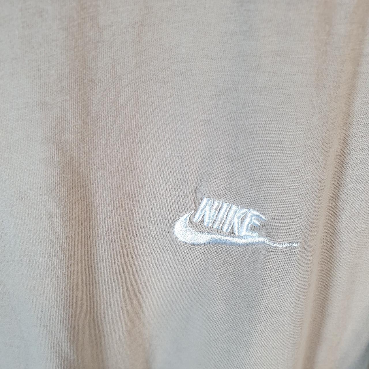 Vintage Nike Club Embroidered T Shirt Men’s 2XL Brown Logo Swoosh Athletic