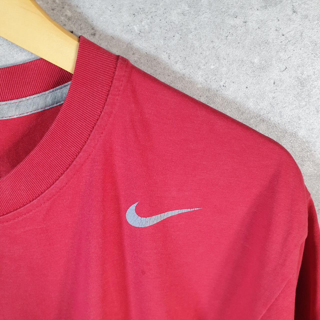 Vintage Nike Dri Fit Club T Shirt Men’s XL Red Logo Swoosh Athletic