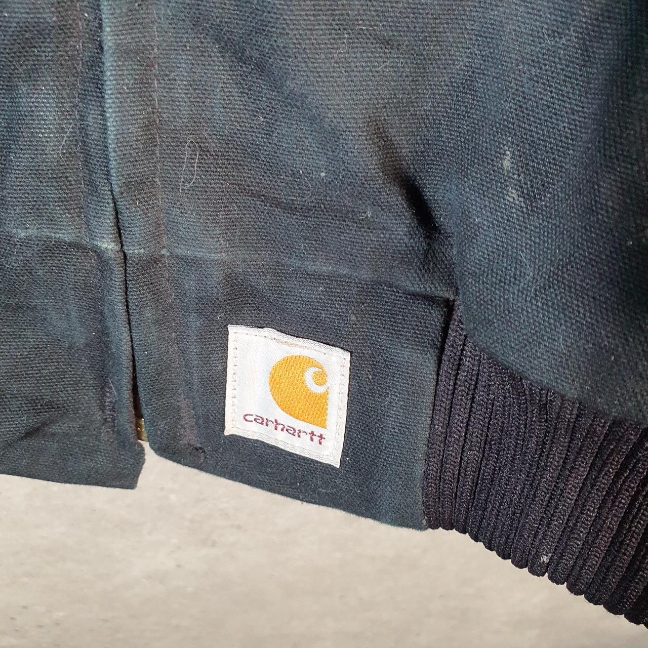 Vintage Carhartt Santa Fe Work Jacket Men’s XL Black J13 BLK USA Big Fish Vintage