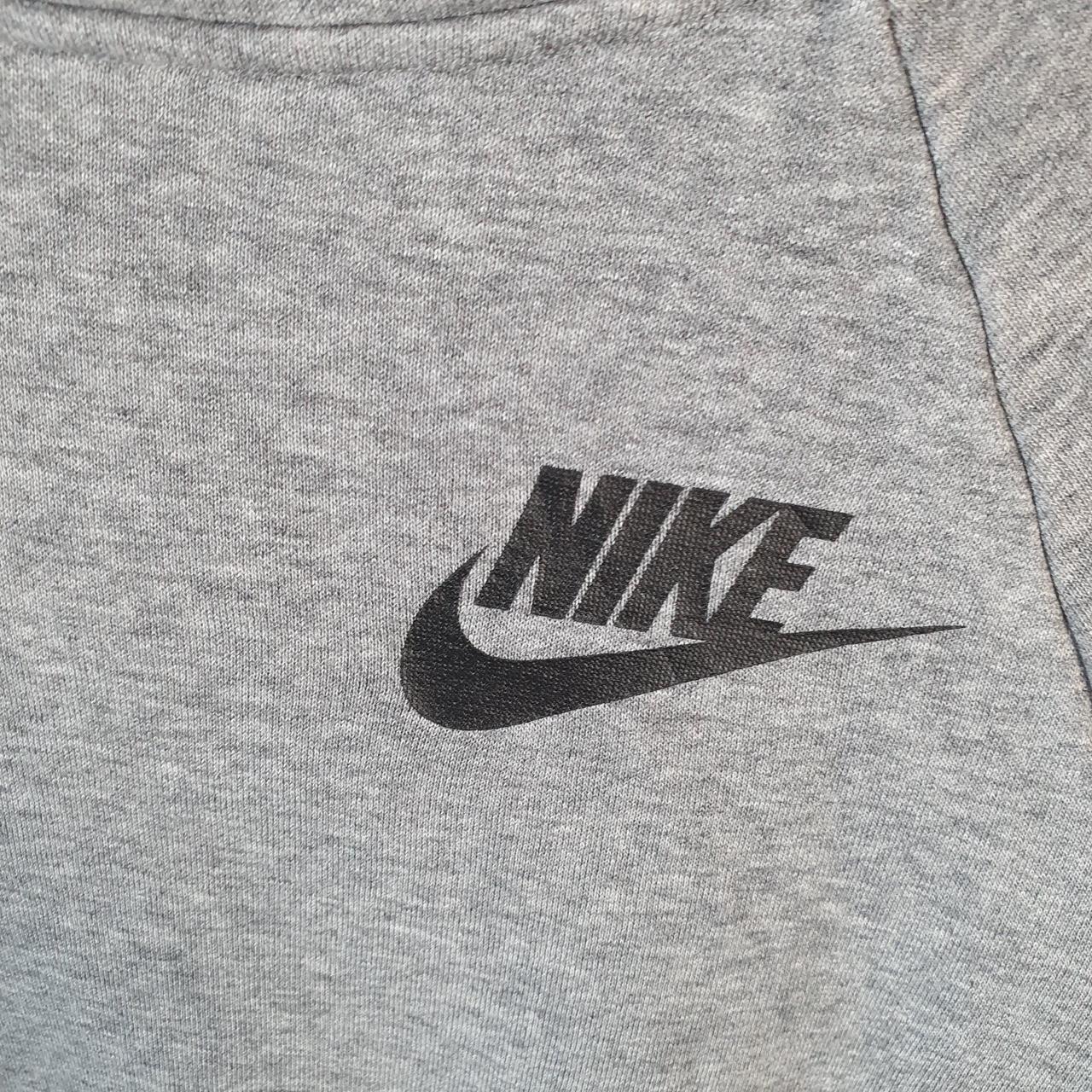Vintage Nike Club Sportswear Hoodie Womens XL Grey Swoosh Y2K Pullover