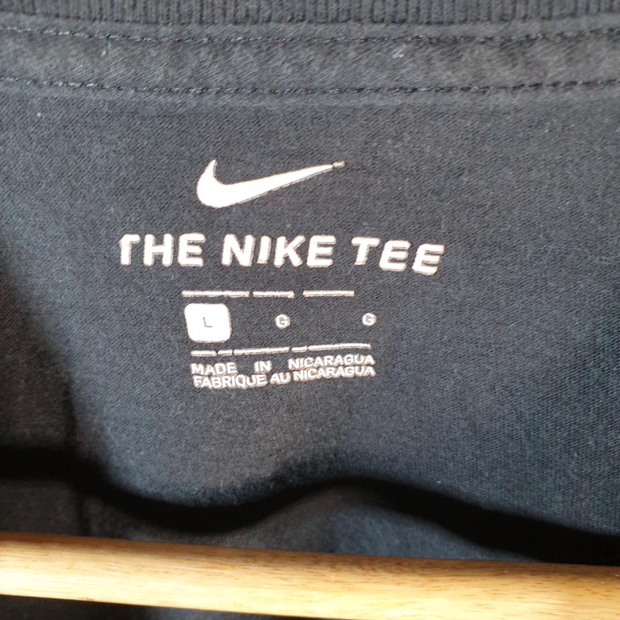 Vintage Nike Spellout Club T Shirt Men’s Large Black Logo Swoosh Athletic C9907