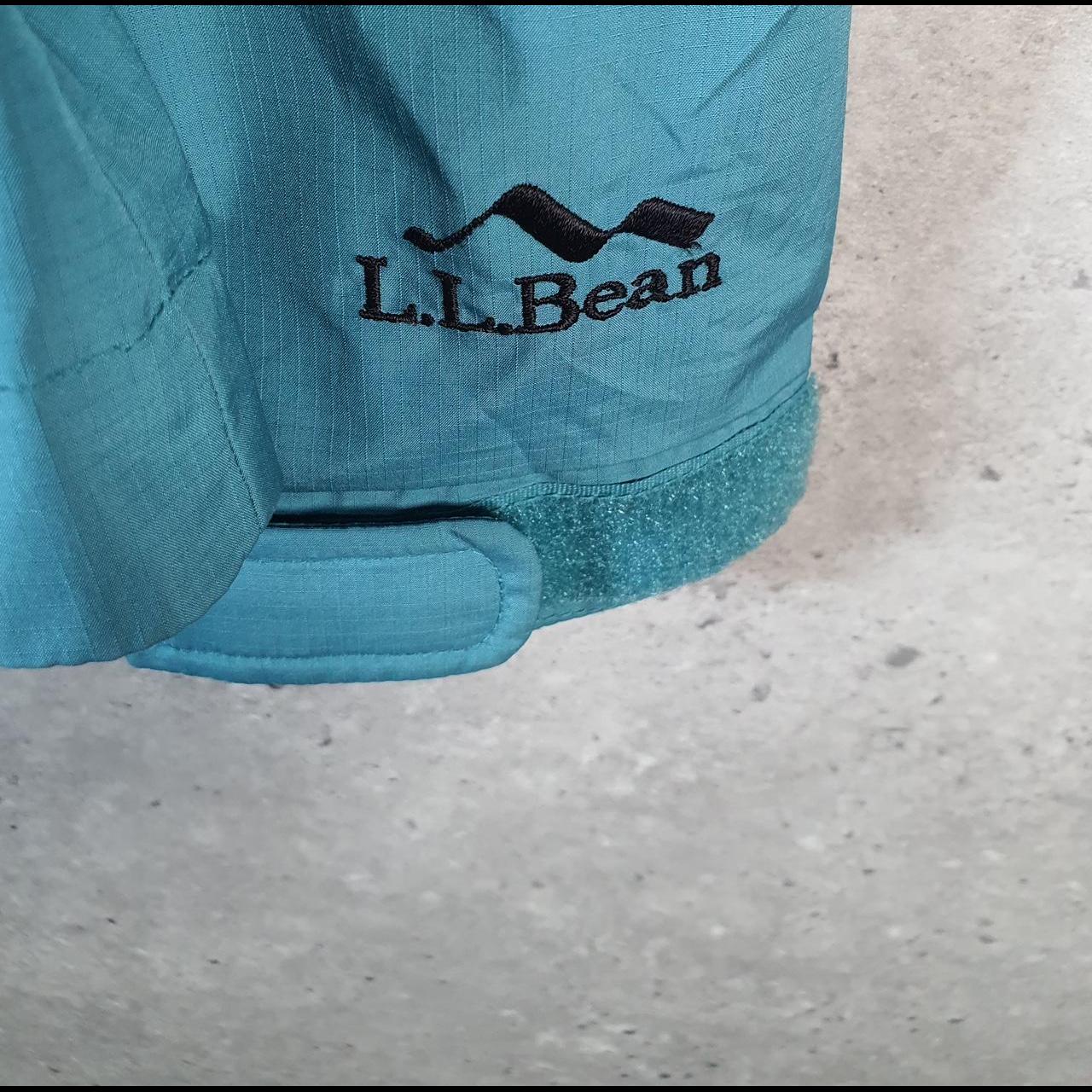 Vintage L.L. Bean Outdoors Nylon Jacket Womens Large Blue Waterproof Hooded