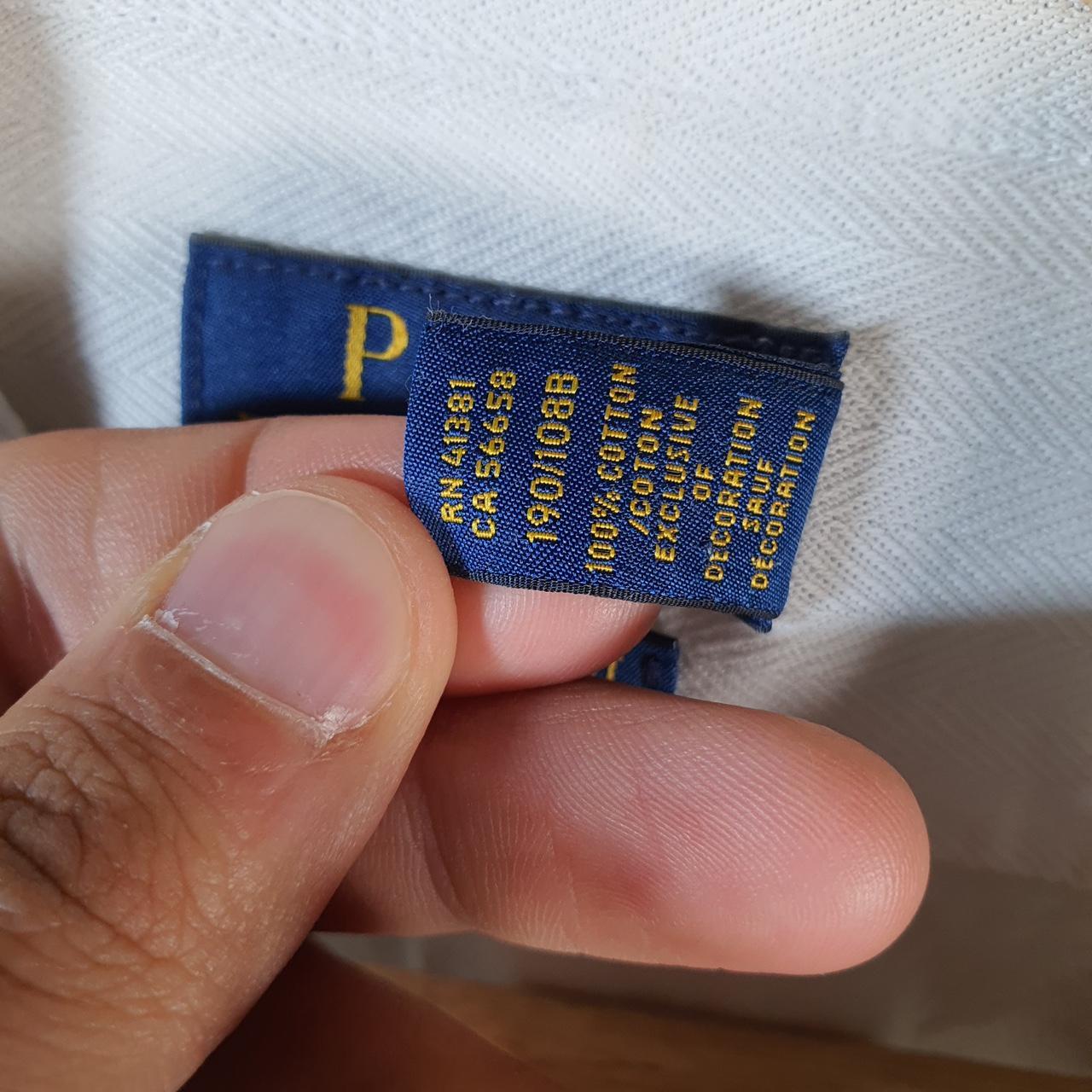 Vintage Ralph Lauren Button Down Shirt Men’s 2XL White Knit Dress Shirt Pony White Classic Fit