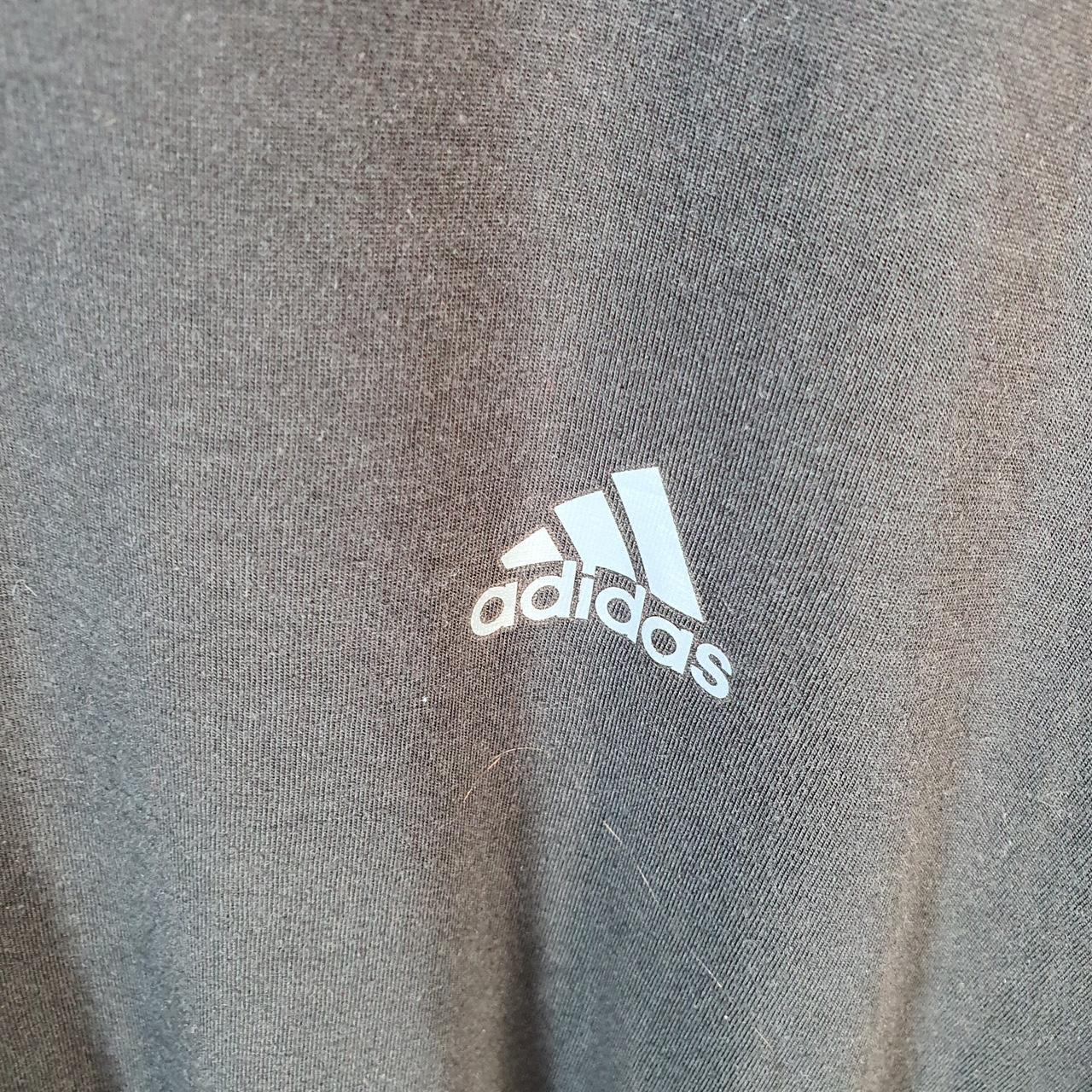 Vintage Adidas ClimaLite T Shirt Men’s XL Black Three Stripes Logo Athletic