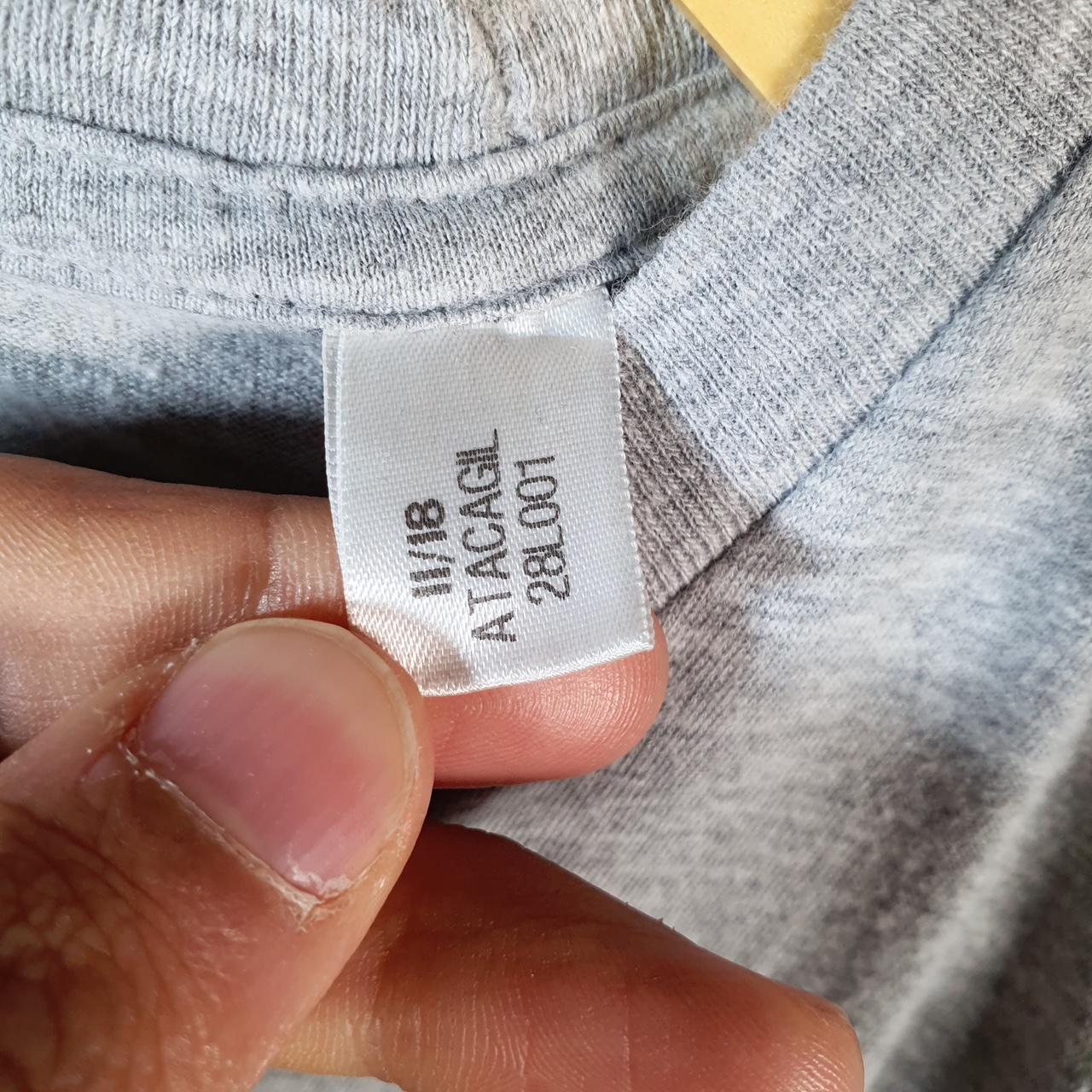 Vintage Adidas Amplifier T Shirt Shirt Men’s Small Grey Three Stripes Logo Athletic C9584