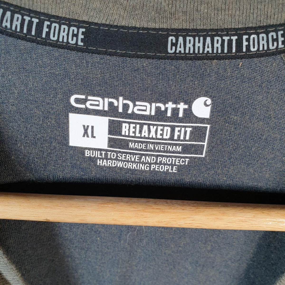 Vintage Carhartt Pocket T Shirt Men’s XL Grey Workwear Chore Utility Relaxed Fit C9174