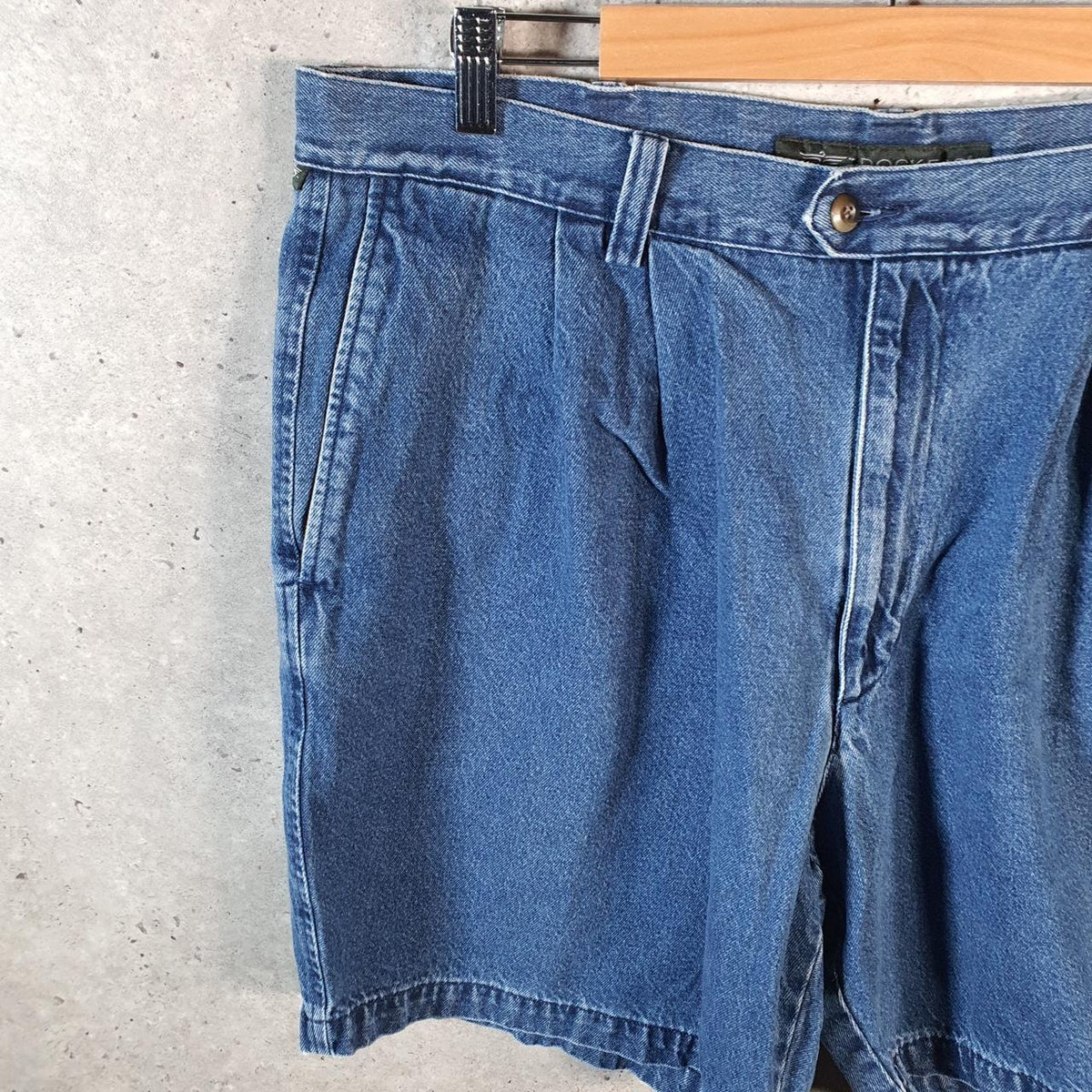 Vintage Dockers Baggy Shorts Jorts Cargo Men’s W40 Blue Relaxed Denim A4566