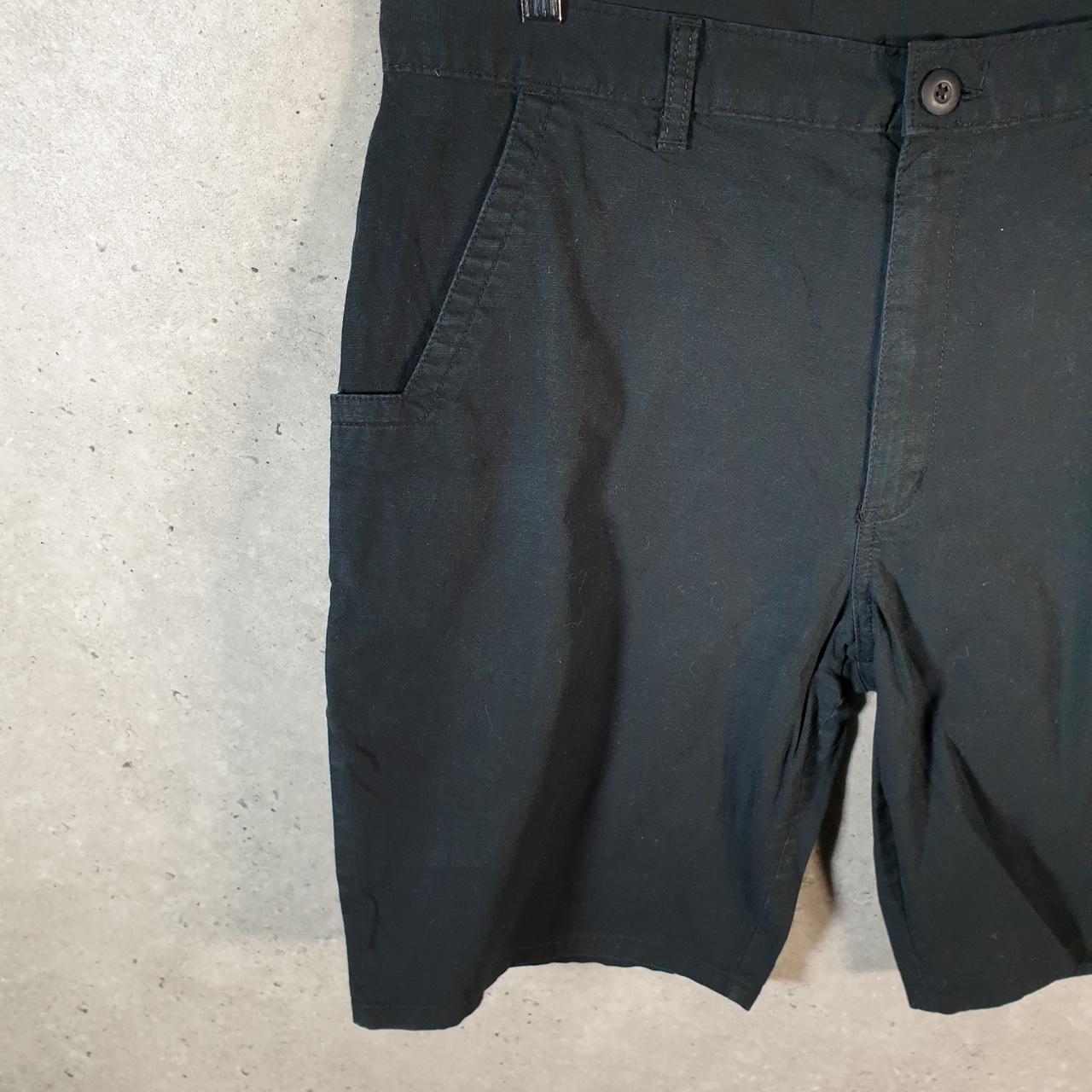 Vintage Dickies Baggy Chino Shorts Jorts Cargo Mens W36 Black Loose Fit