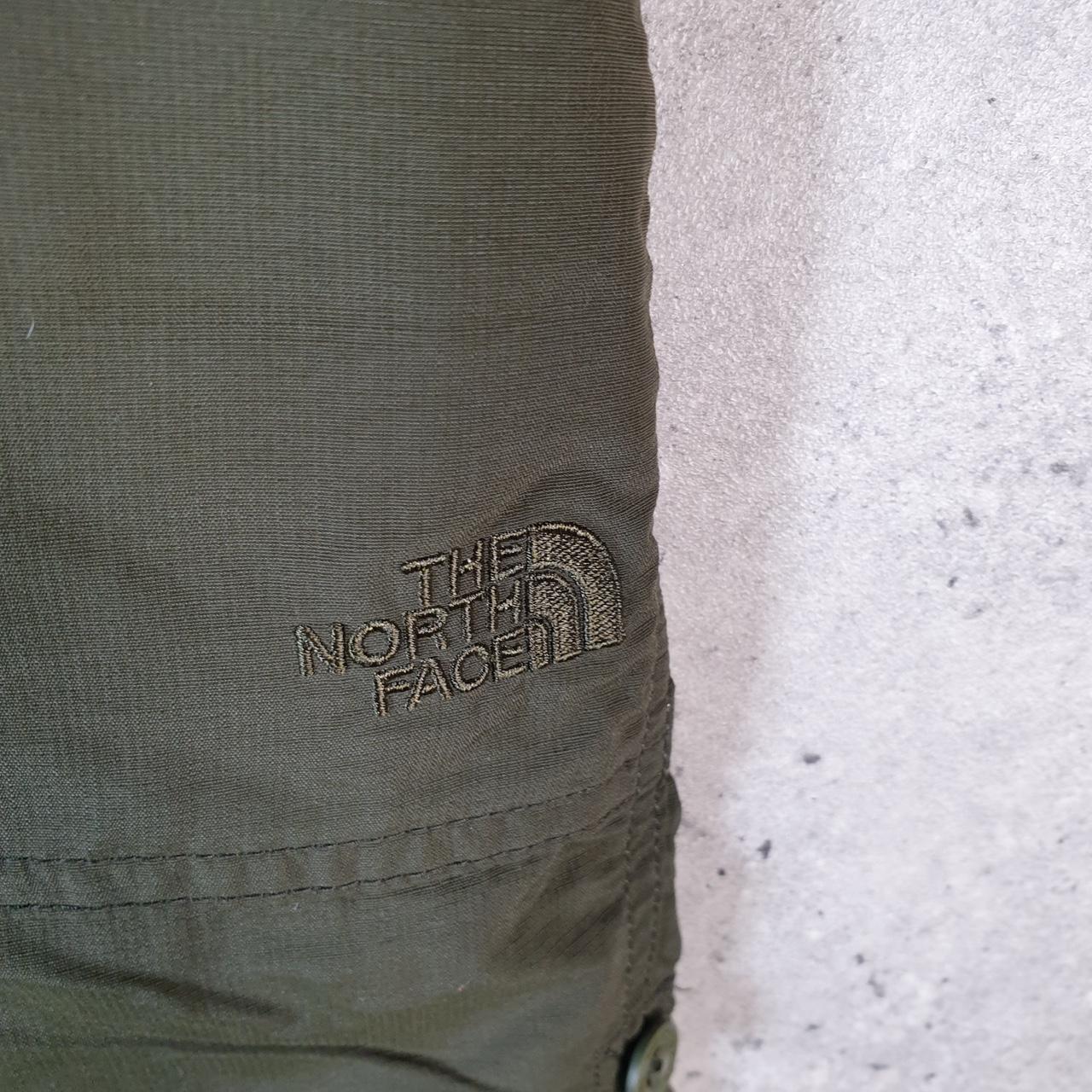 Vintage The North Face TNF Shorts Jorts Chino Cargo Womens UK12 Green Baggy Cotton
