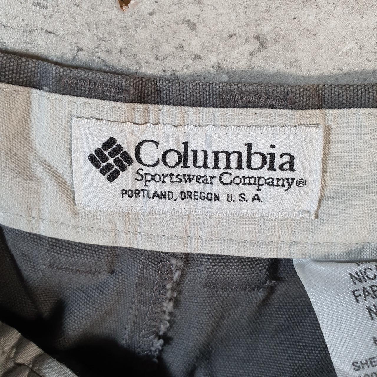 Vintage Columbia Carpenter Shorts Jorts Cargo Men’s W38 Grey Athletic Hiking Baggy