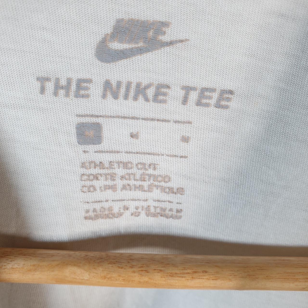 Vintage Nike Club Spellout T Shirt Mens Medium White Logo Swoosh Athletic