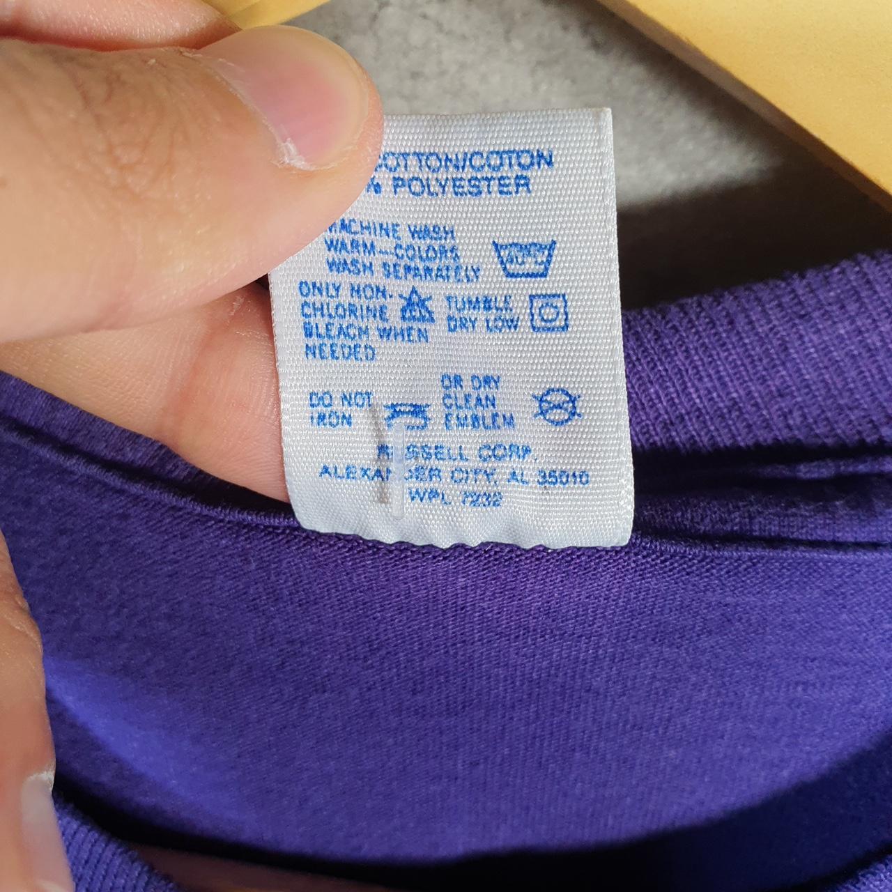 Vintage Jerzees Moon Stars 90s USA Single Stitch T Shirt Men’s Large Purple