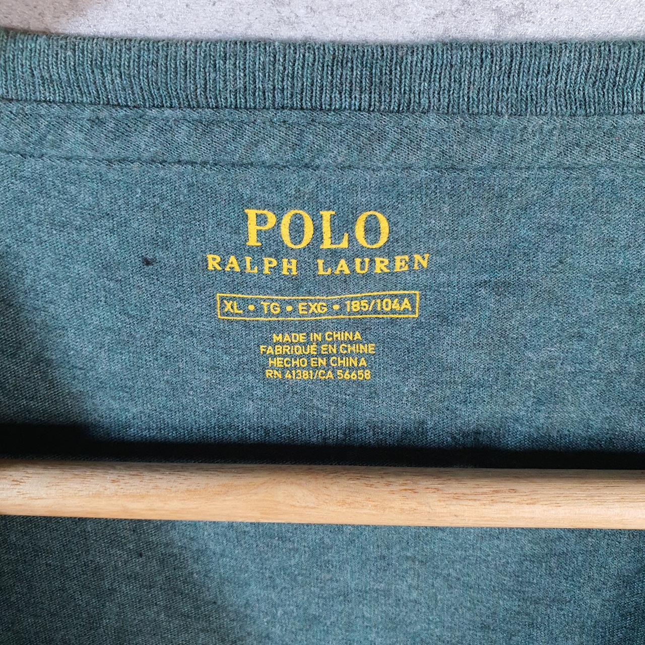 Vintage Ralph Lauren Polo Sport T Shirt Men’s XL Green Classic Fit Embroidered Pony C8651