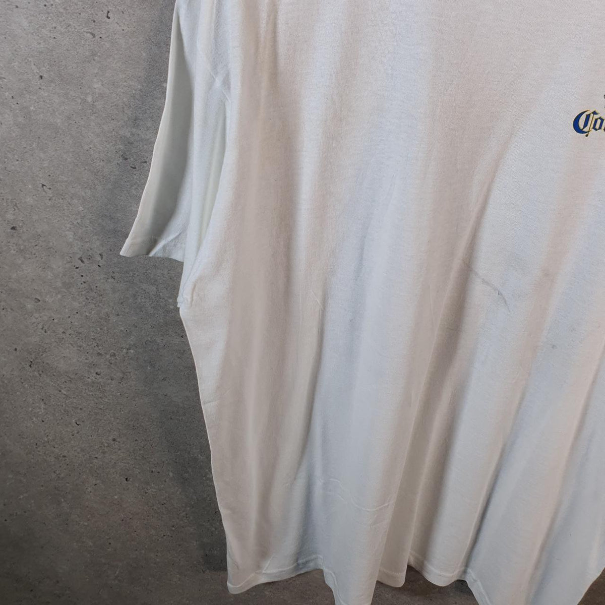 Vintage Anvil Kick Back Graphic USA 90s USA Single Stitch T Shirt Men’s XL White