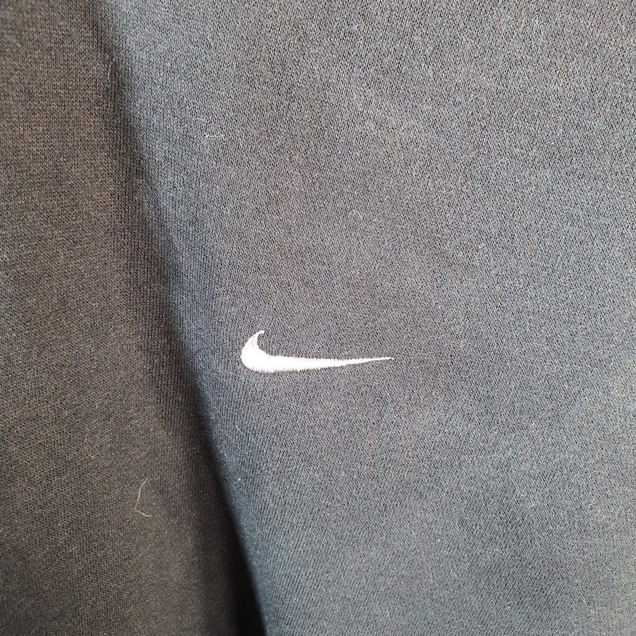 Vintage Nike 90s Embroidered Hoodie Mens 2XL Black Single Swoosh Y2K Pullover Logo