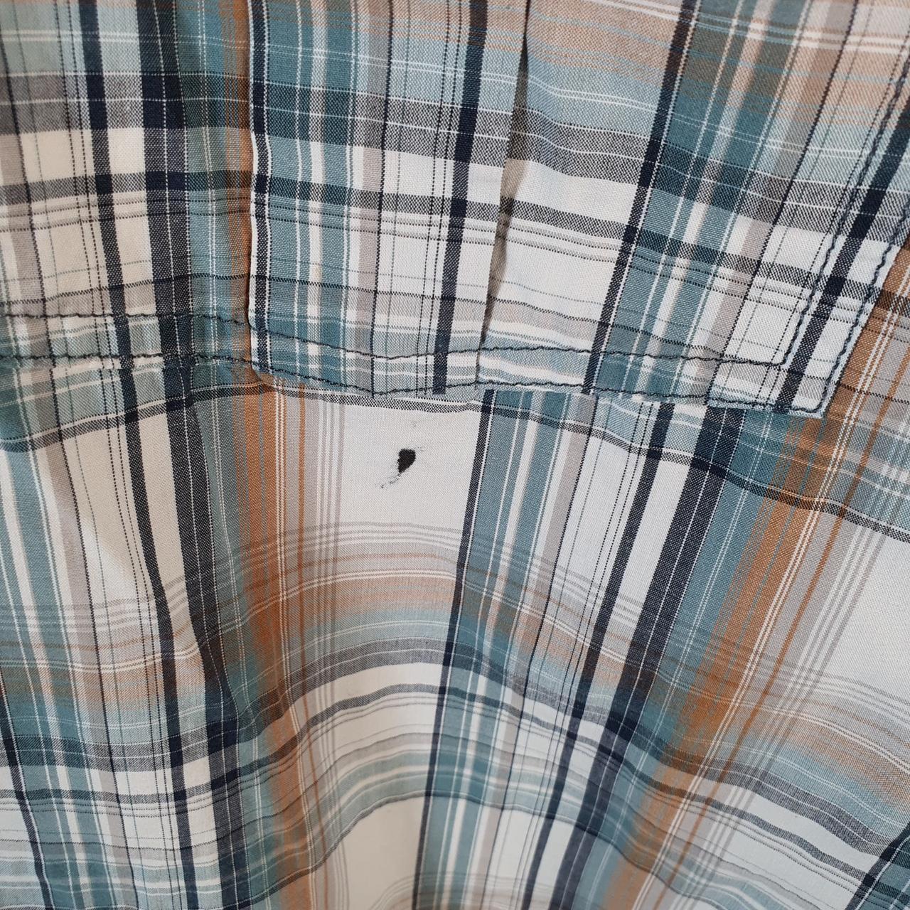 Vintage Carhartt Shirt Button Down Mens Large Blue Short Sleeve Chore Utility Relaxed