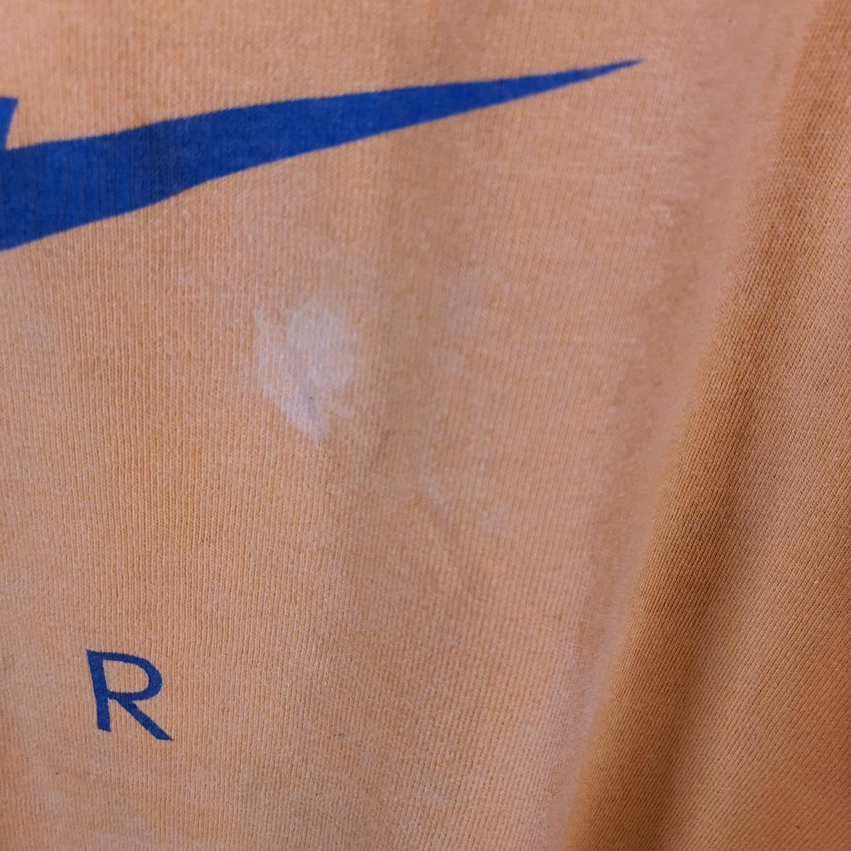 Vintage Nike Air Graphic Spellout T Shirt Men’s XL Orange Swoosh Athletic