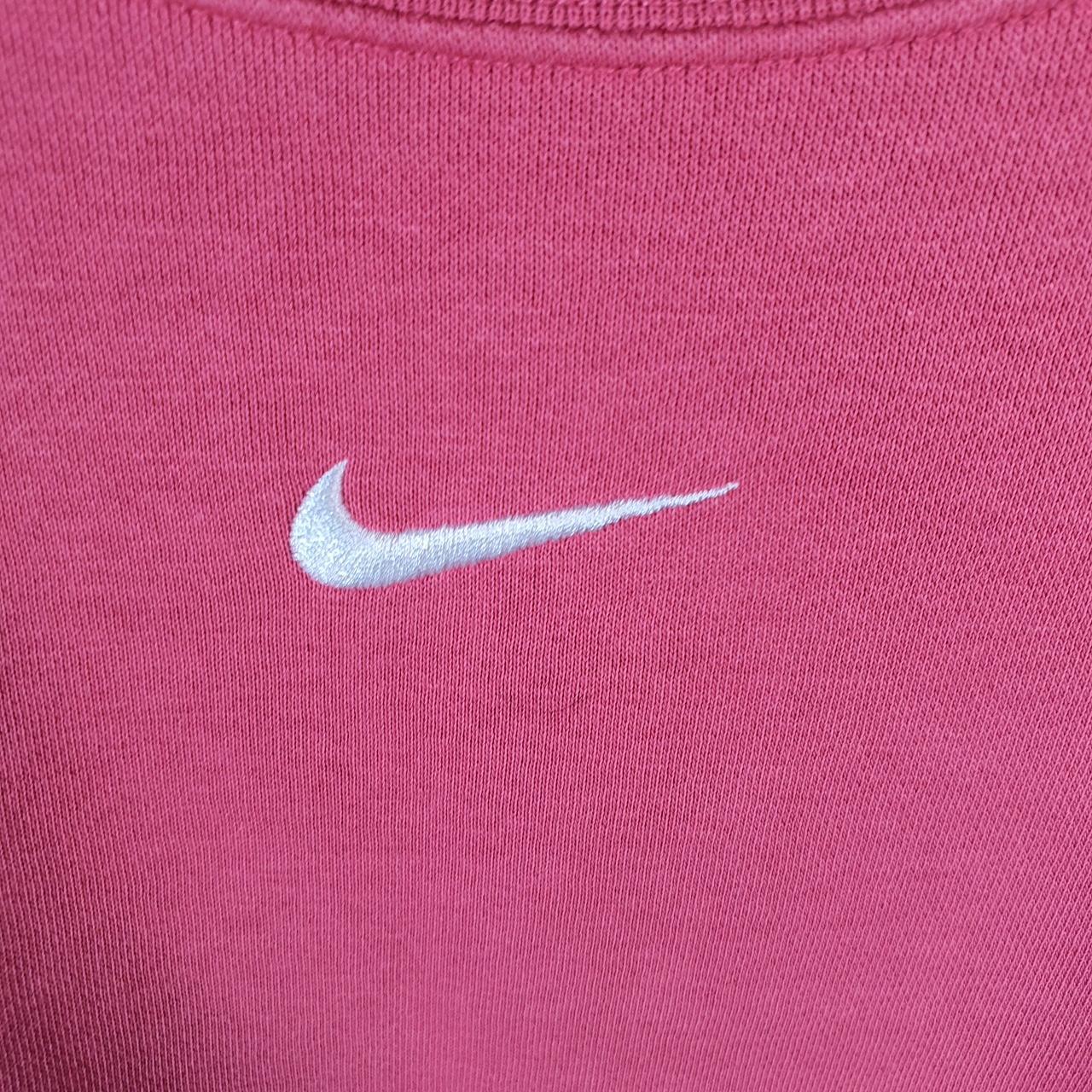 Vintage Nike Cropped Sweatshirt Womens XS Pink Swoosh Y2K Pullover Logo