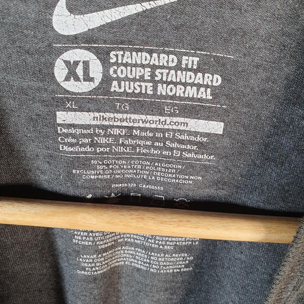 Vintage Nike T Shirt Men’s XL Grey Logo Embroidered Swoosh Athletic